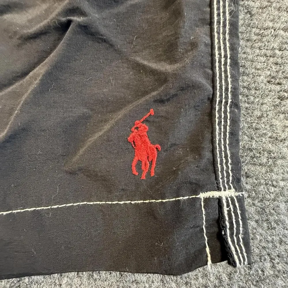 Polo Ralph Lauren Men's Black Cargo Swim‎ Trunks Size Large #1774